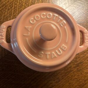 Staub Stoneware Mini La Cotte Pastel Peach 🍑